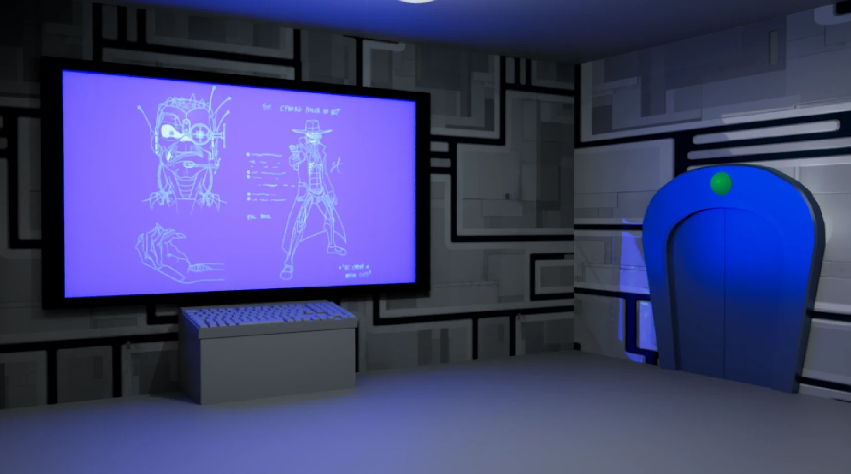 Anti IA · Mise en place 3D 01