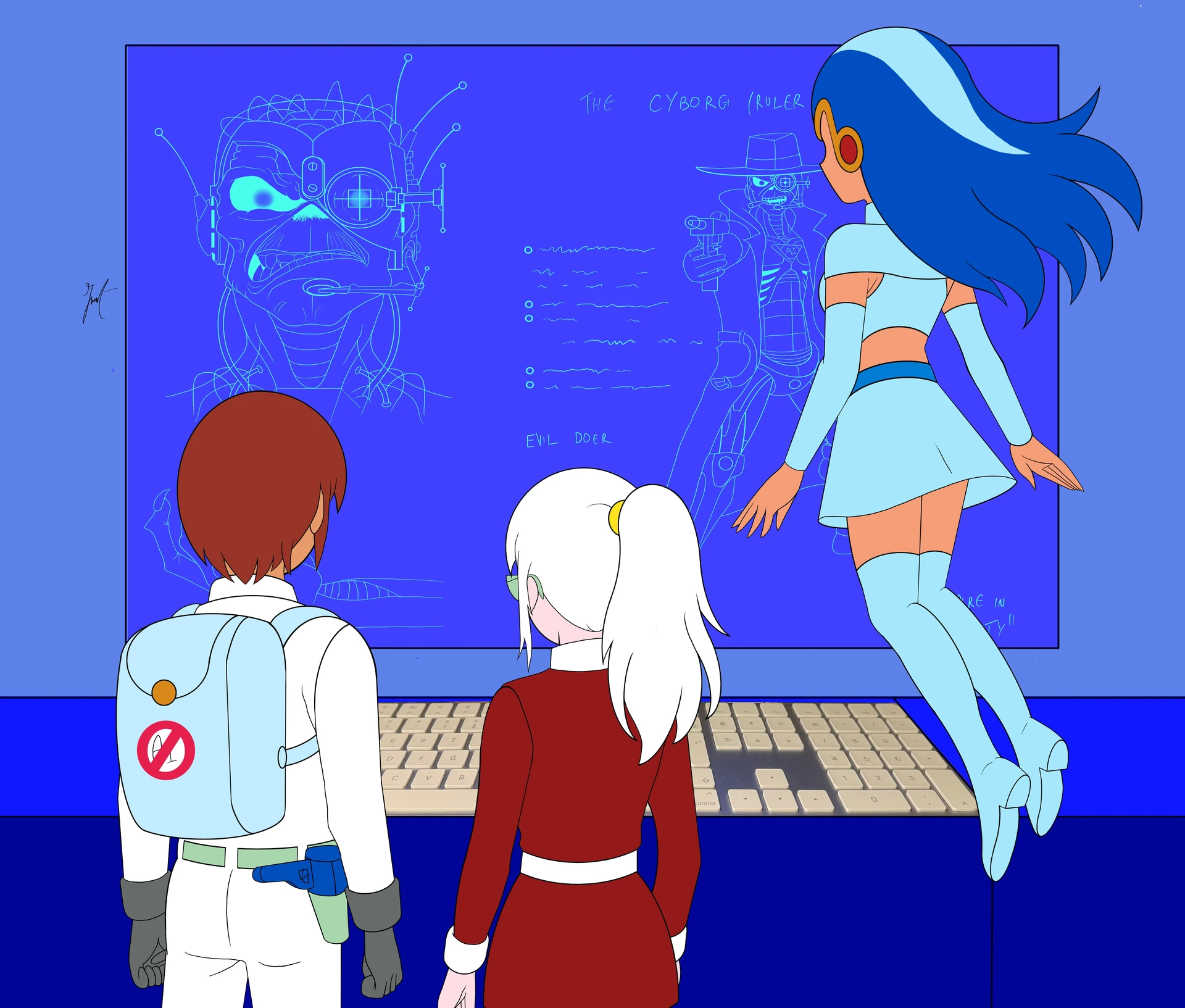 Anti IA · Personnages en action 07