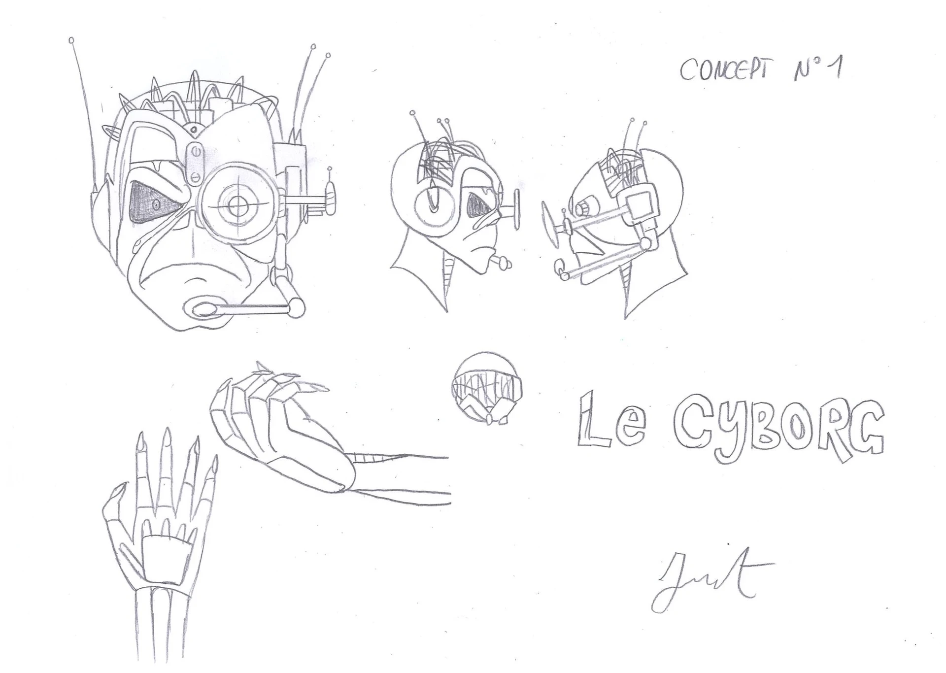 Anti IA · Dessins préparatoires à la main 01