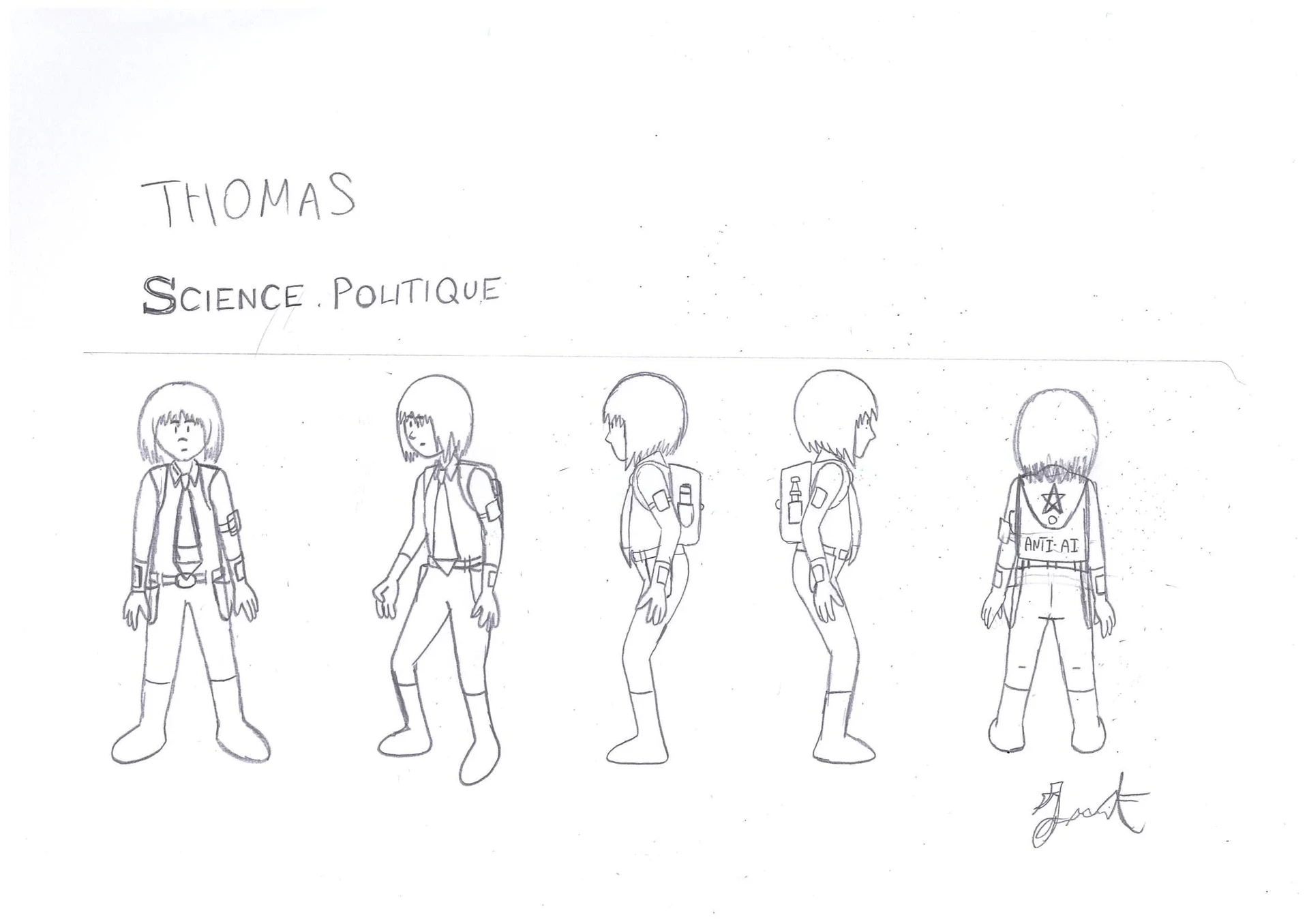 Anti IA · Dessins préparatoires à la main 05