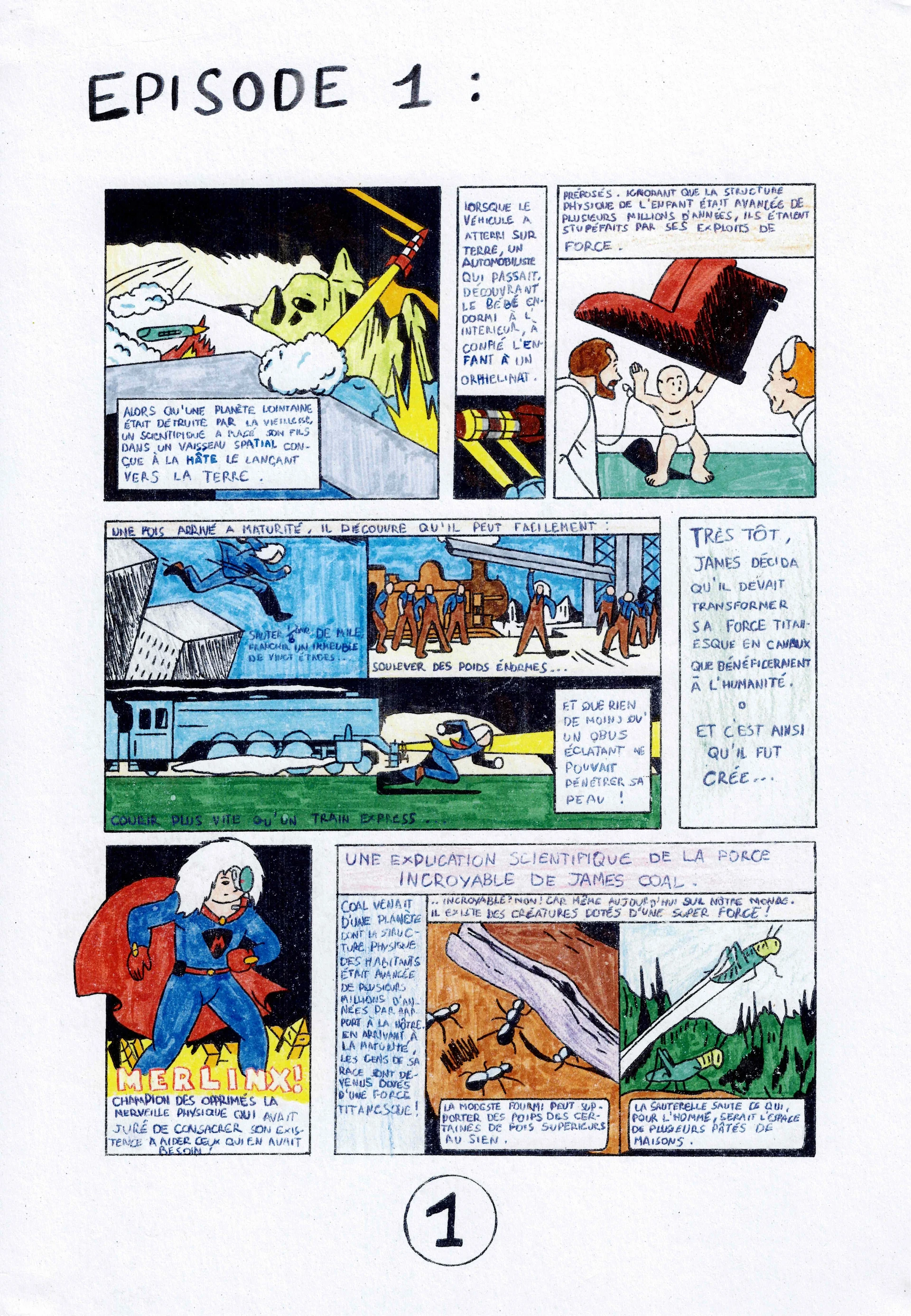Merlinx, le protecteur Acacien · Planches de bande dessinée 01