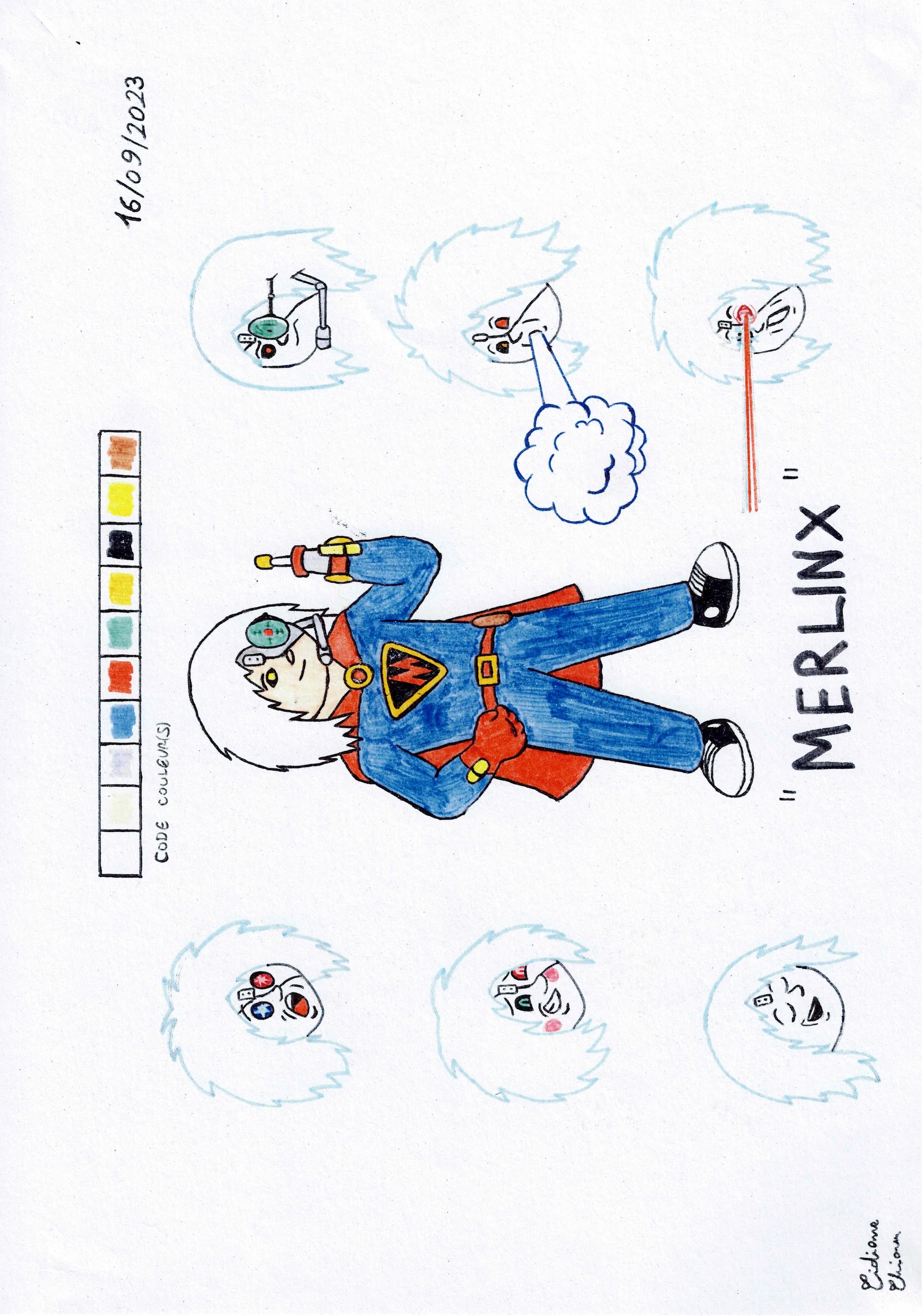 Merlinx, le protecteur Acacien · Déclinaisons du personnage