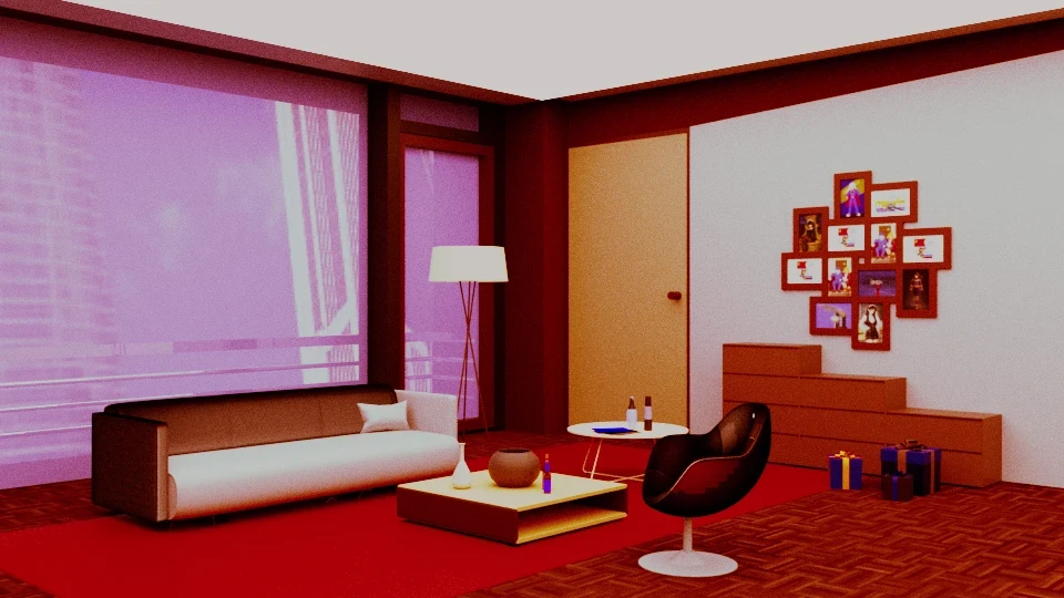 Salon (Maya) · Le travail de conception 01