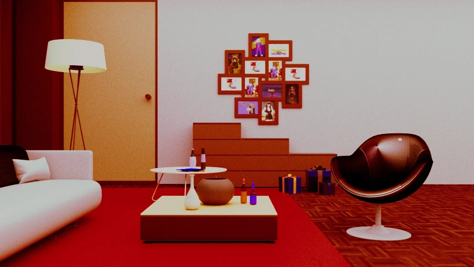 Salon (Maya) · Le travail de conception 02