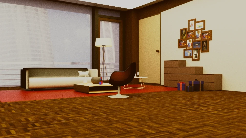 Salon (Maya) · Le travail de conception 03
