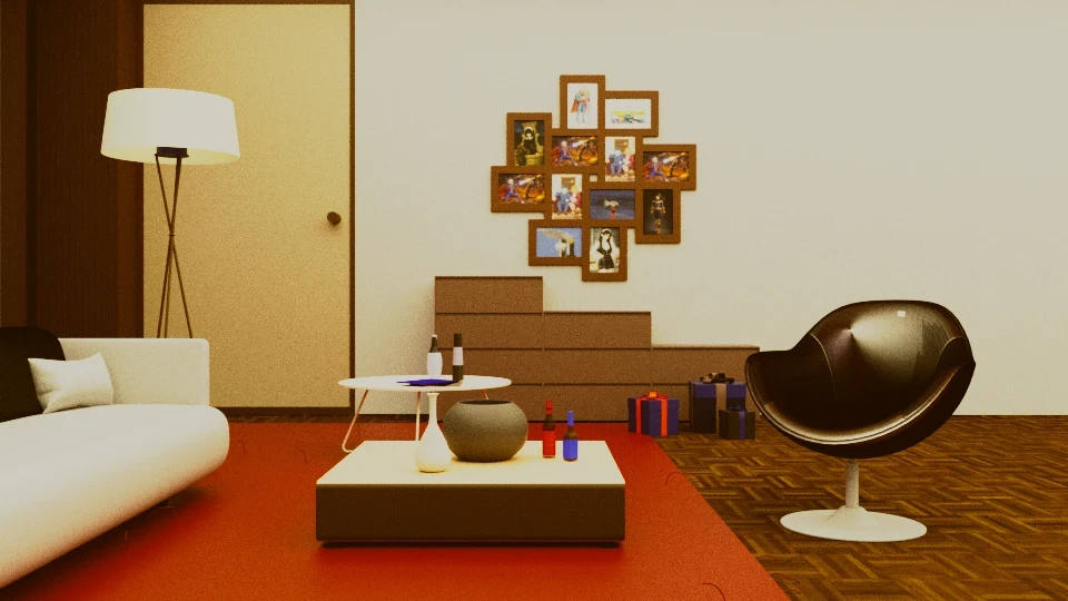 Salon (Maya) · Le travail de conception 04