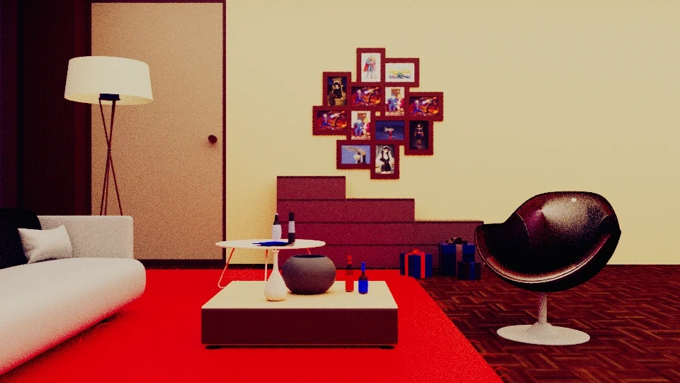 Salon (Maya) · Le travail de conception 07