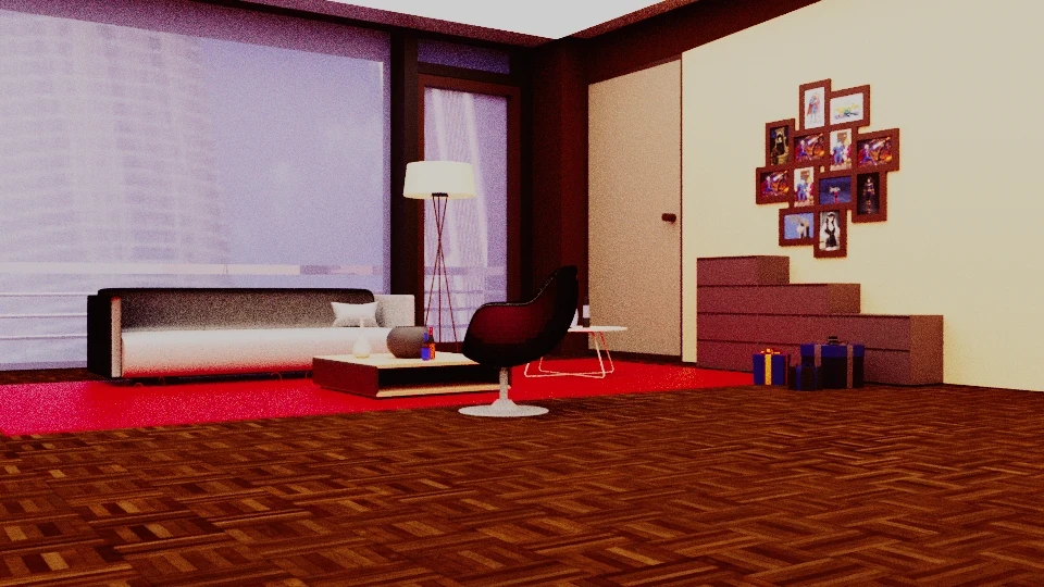 Salon (Maya) · Le travail de conception 09