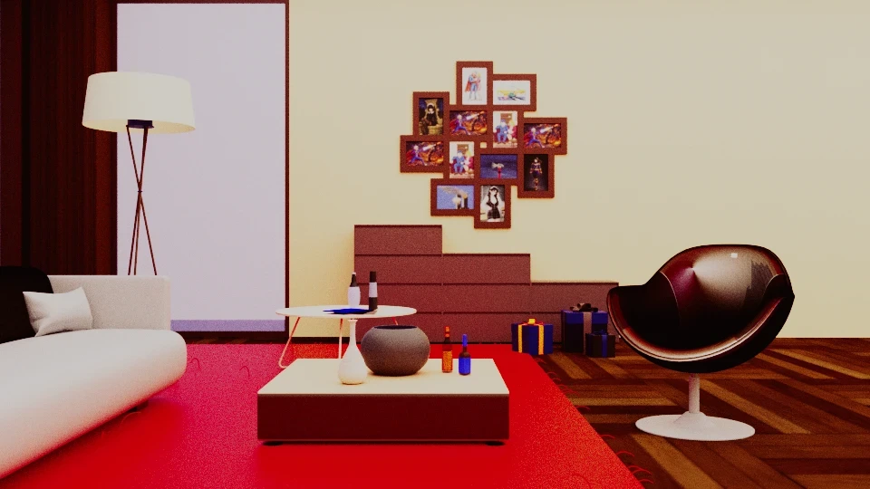 Salon (Maya) · Le travail de conception 11